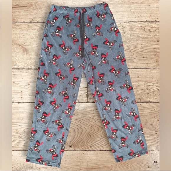 MENS CHRISTMAS REINDEER HOLIDAY PAJAMA SLEEP PANTS SIZE MEDIUM - Picture 2 of 4